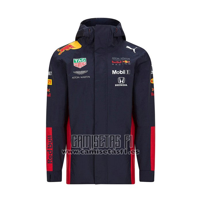 Rompevientos con Capucha del Red Bull Racing F1 2021 Negro Rojo